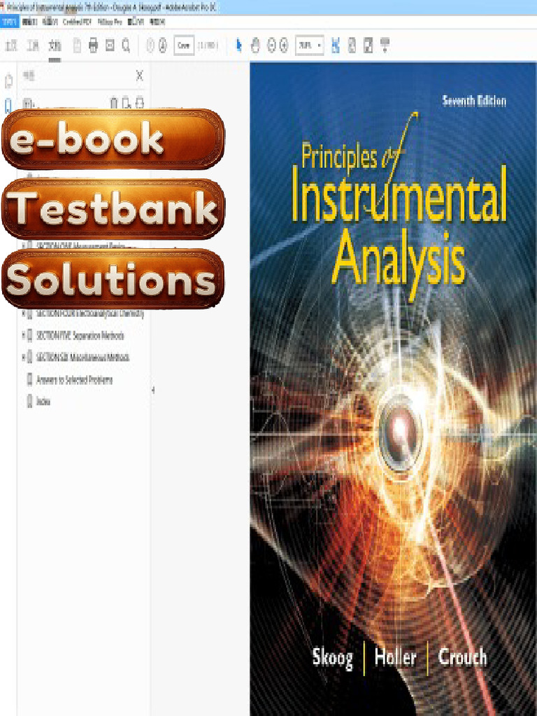 Principles of Instrumental Analysis 7th Edition Textbook Solutions ...