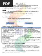 FCFS Scheduling Example and Calculations | PDF