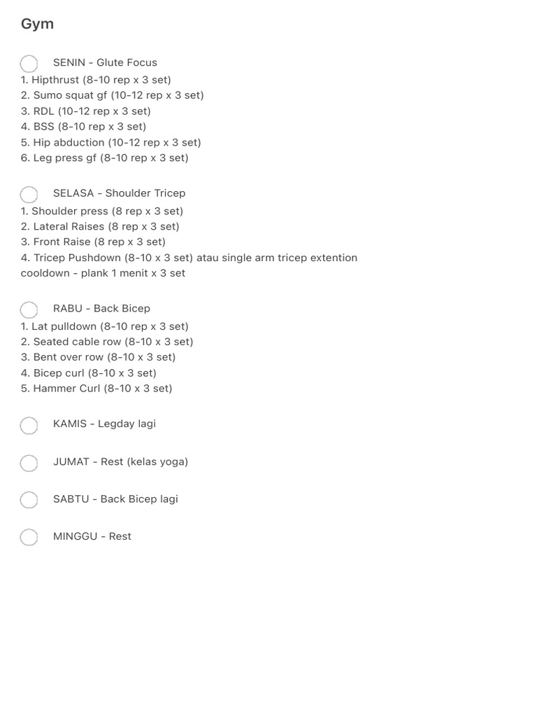 Gym | PDF