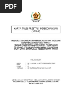 Download Karya Tulis Prestasi Perseorangan DIKLATPIM II Peningkatan Kinerja Biro Perencanaan dan Anggaran Kementerian Perumahan Rakyat melalui Pengembangan MANAJEMEN PENGETAHUAN di Bidang Perumahan dan Kawasan Permukiman dalam Upaya Optimalisasi Kesejahteraan Rakyat  by Oswar Mungkasa SN100167548 doc pdf