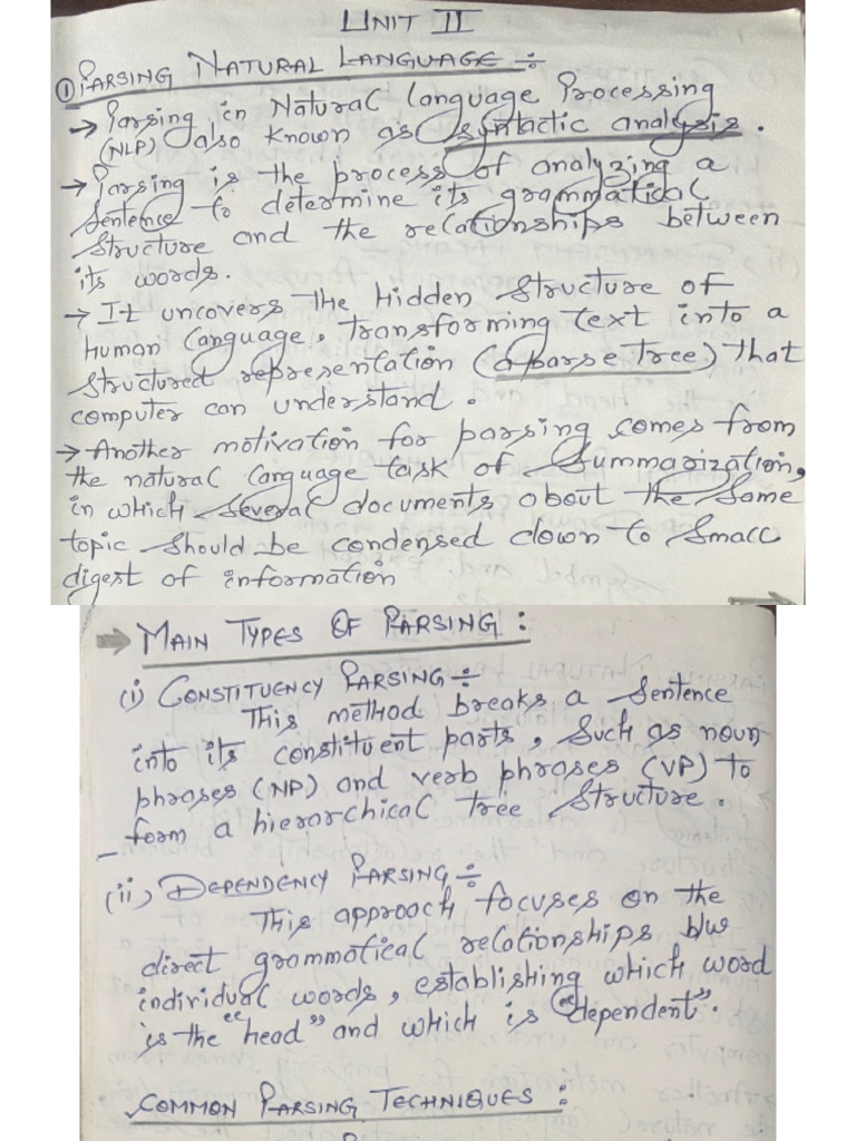 NLP Unit II | PDF