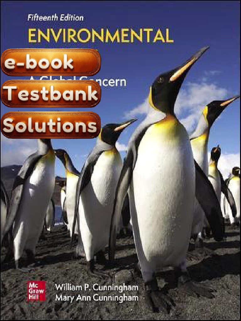 Textbook Environmental Science A Global Concern 15th Edition Textbook ...