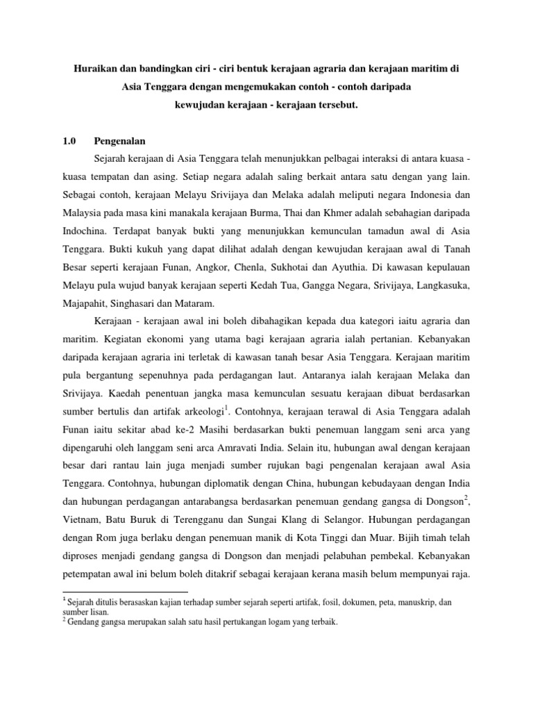 Ciri Ciri Kerajaan Agraria Daviondsx Ciri Ciri Kerajaan Agraria Daviondsx