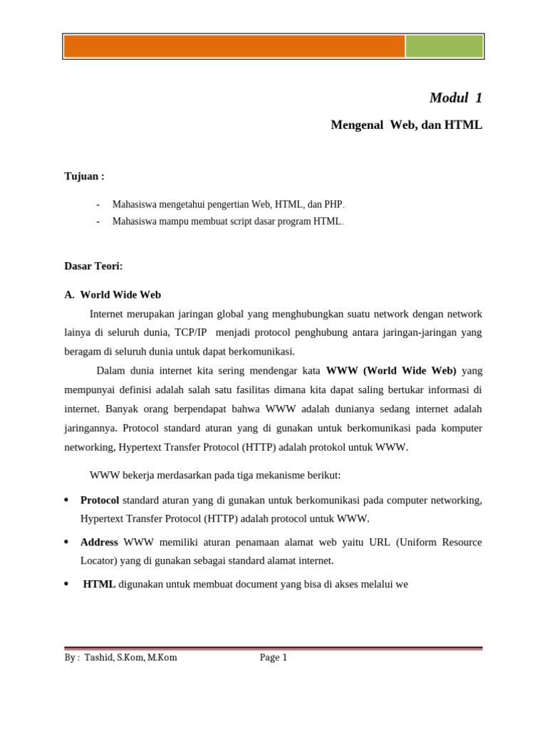 Modul 1 PHP | PDF