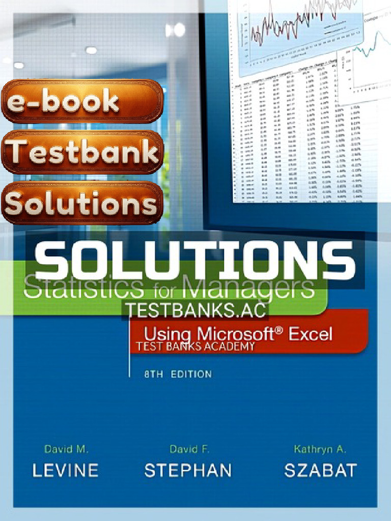 Textbook Statistics For Managers Using Microsoft Excel 8th Edition ...