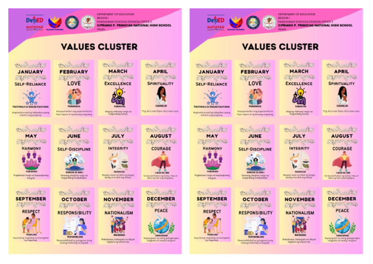 Values Cluster Notebook Cover | PDF