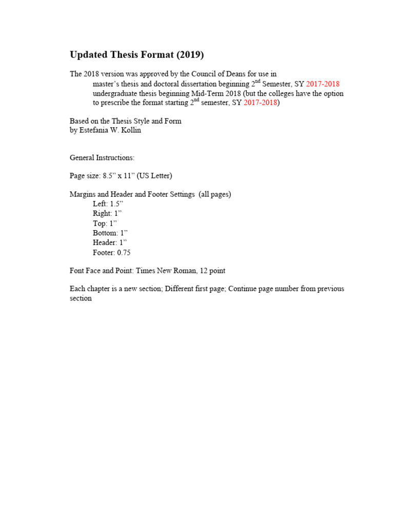 Thesis Template | PDF | Thesis | Doctor Of Philosophy