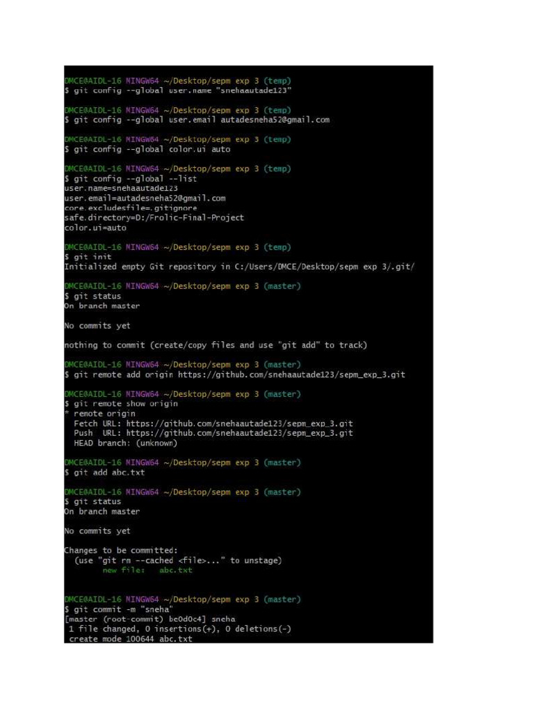 Exp 3 Op Sepm | PDF
