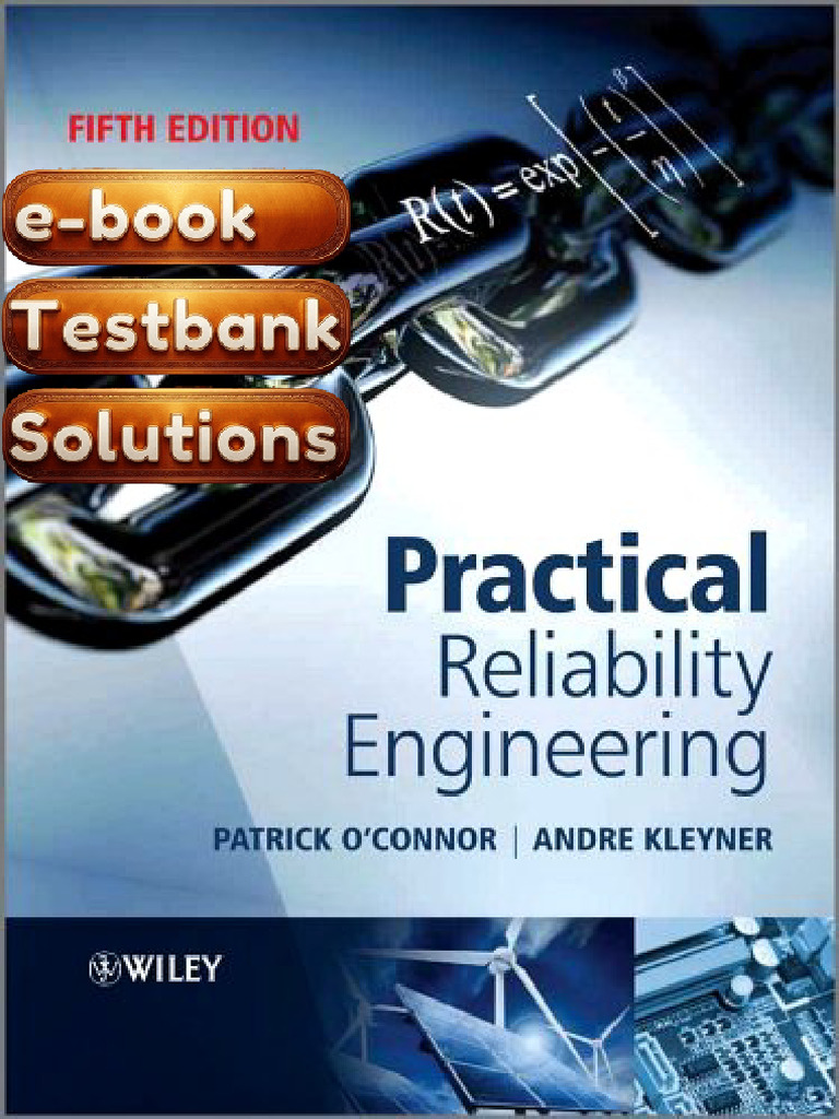 Textbook Practical Reliability Engineering 5th Edition Textbook ...