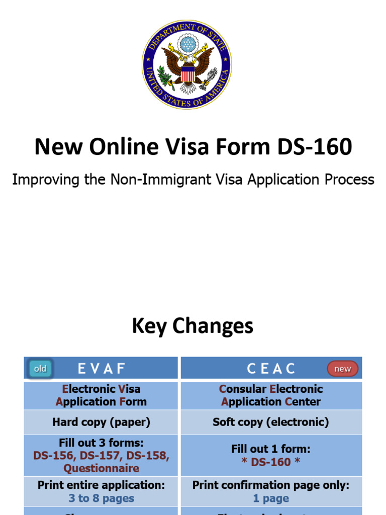 DS 160 Website Brief | PDF | Travel Visa