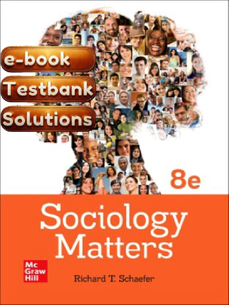 Textbook Sociology Matters 8th Edition by Richard T Schaefer Download ...