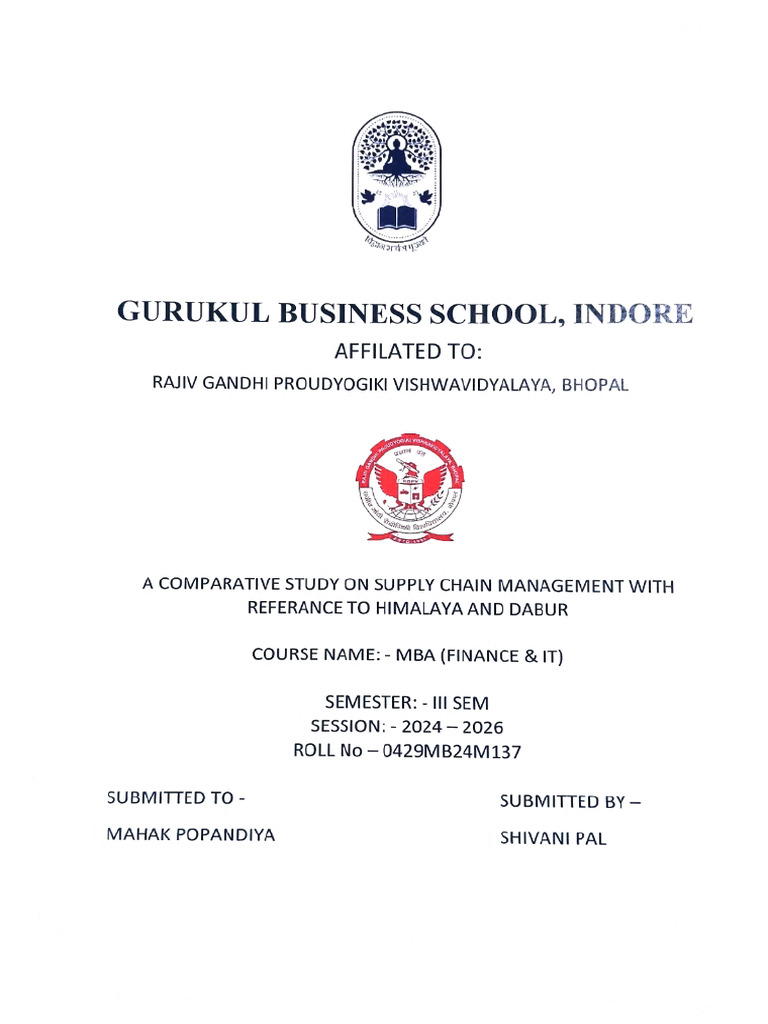 Research Project Mba 3 Sem | PDF
