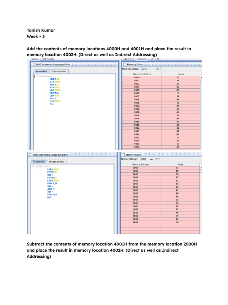 Microprocessor Week 3 | PDF