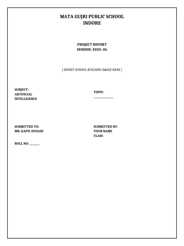 Front Page Project Report | PDF