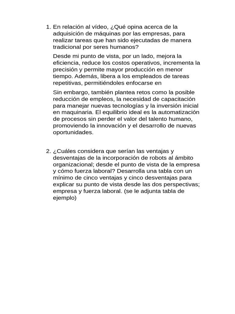 Talento Humano Vs Robotica | PDF | Business | Robot