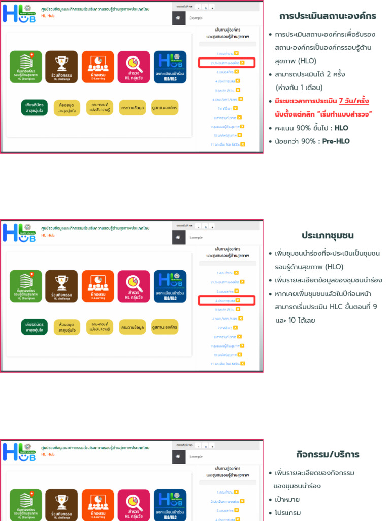 แนวทางการประเมิน Hlo - hlc 2026 | PDF