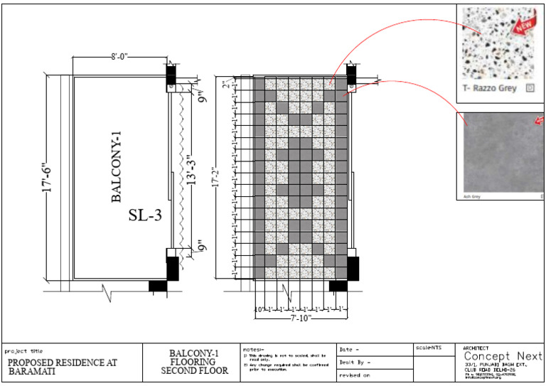 Balcony-1 Design Second Floor | PDF