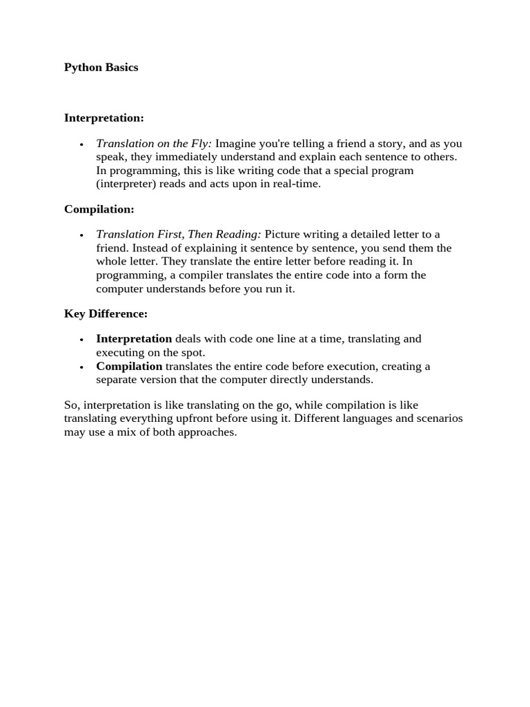 Python Basics | PDF