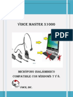 Voice Master x1000 Manual