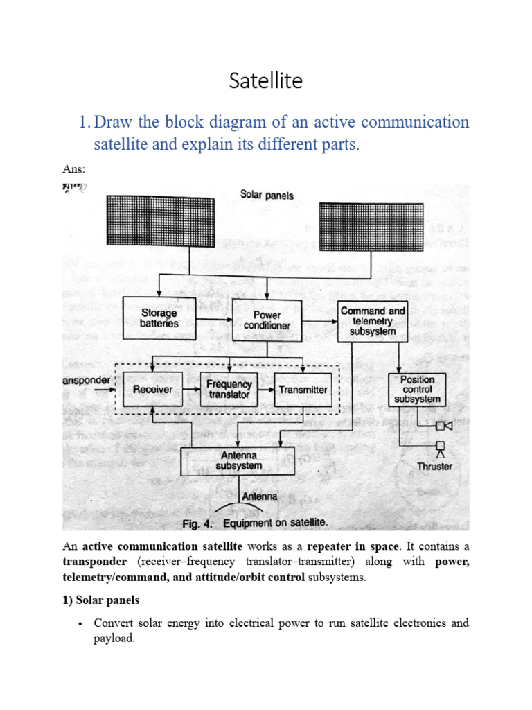 Satellite | PDF | Ionosphere | Communications Satellite