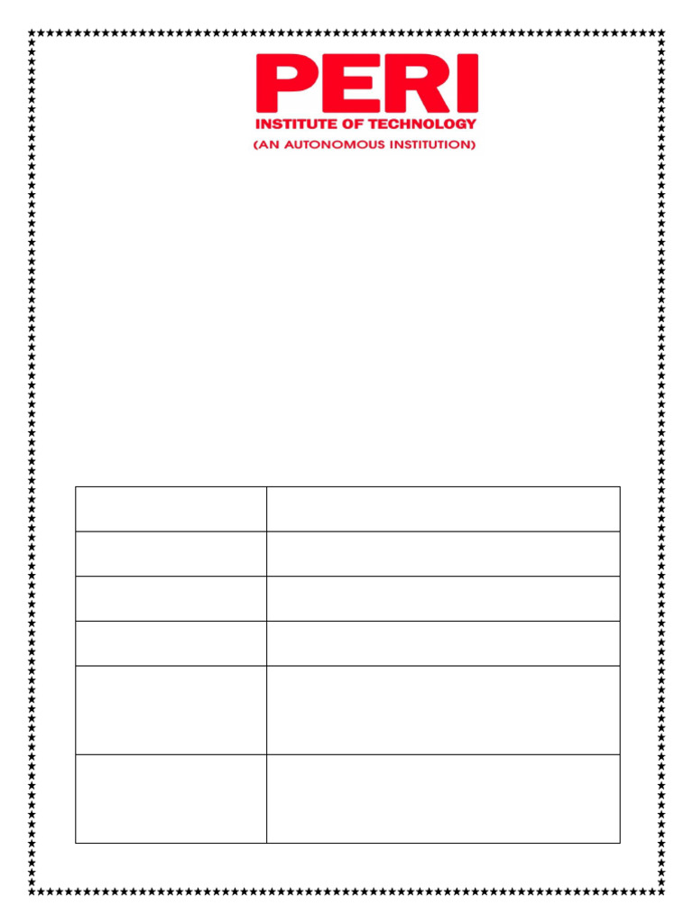 Engineering Chemistry - Front Page | PDF
