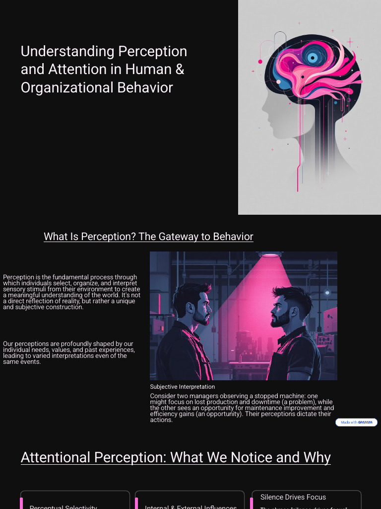 Understanding Perception and Attention in Human and Organizational ...