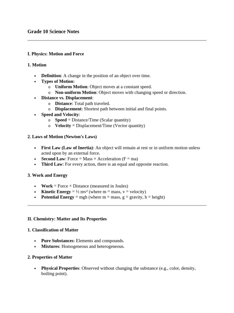 g10 Science | PDF | Cell (Biology) | Force
