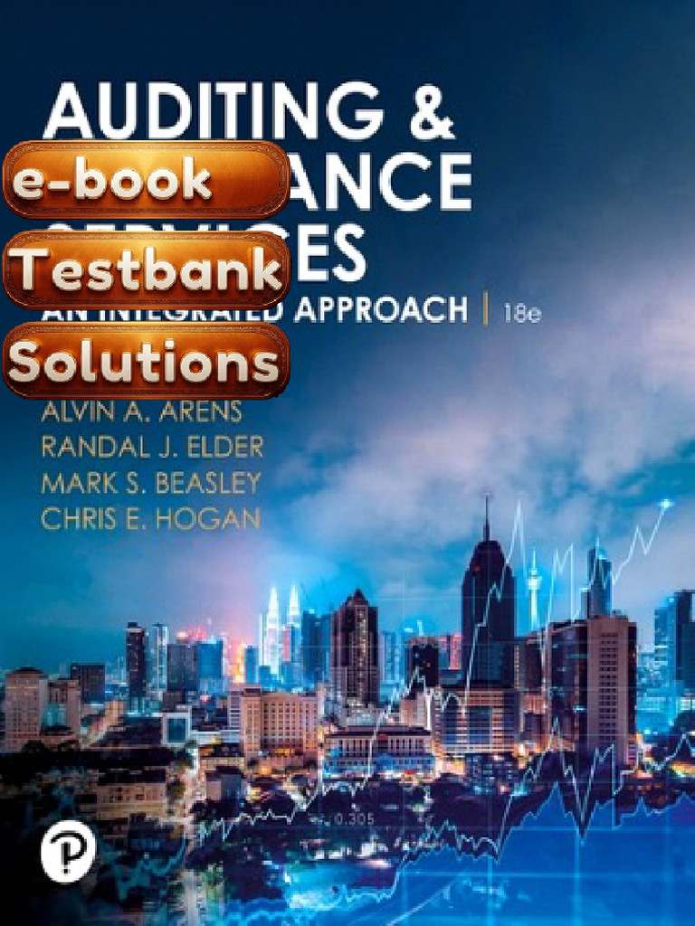 Textbook Auditing and Assurance Services 18th Edition Arens Textbook ...