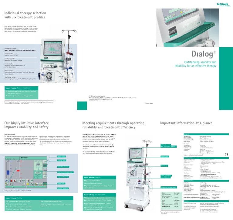 Dialog+ Evo Light Brosur | PDF | Pump | Clinical Medicine