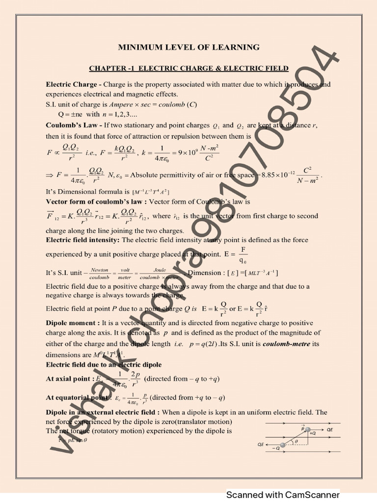 MLL - Phy - 2025 - 2026 | PDF