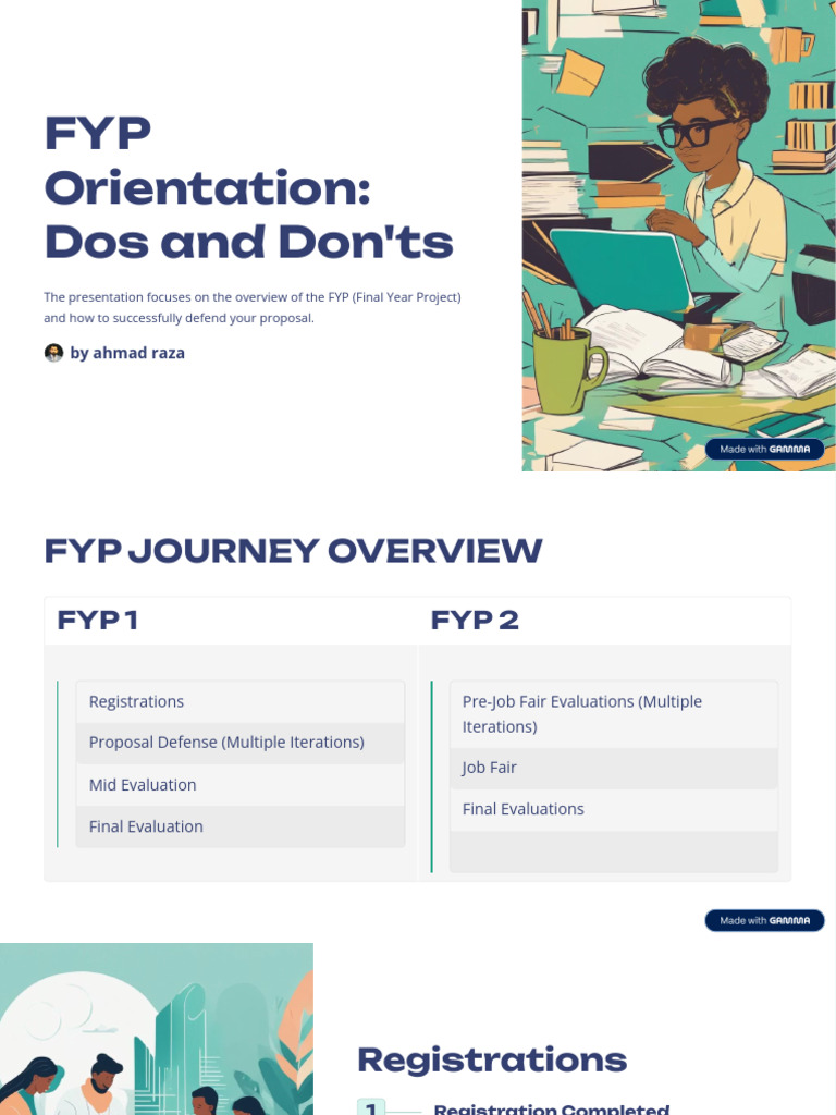 FYP Orientation Dos and Donts | PDF | Cognition