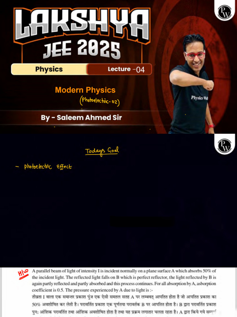 Modern Physics 04 Class Notes | PDF