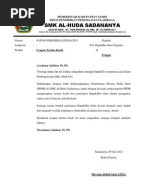 Ucapan Terima Kasih Atas Bantuan Dana