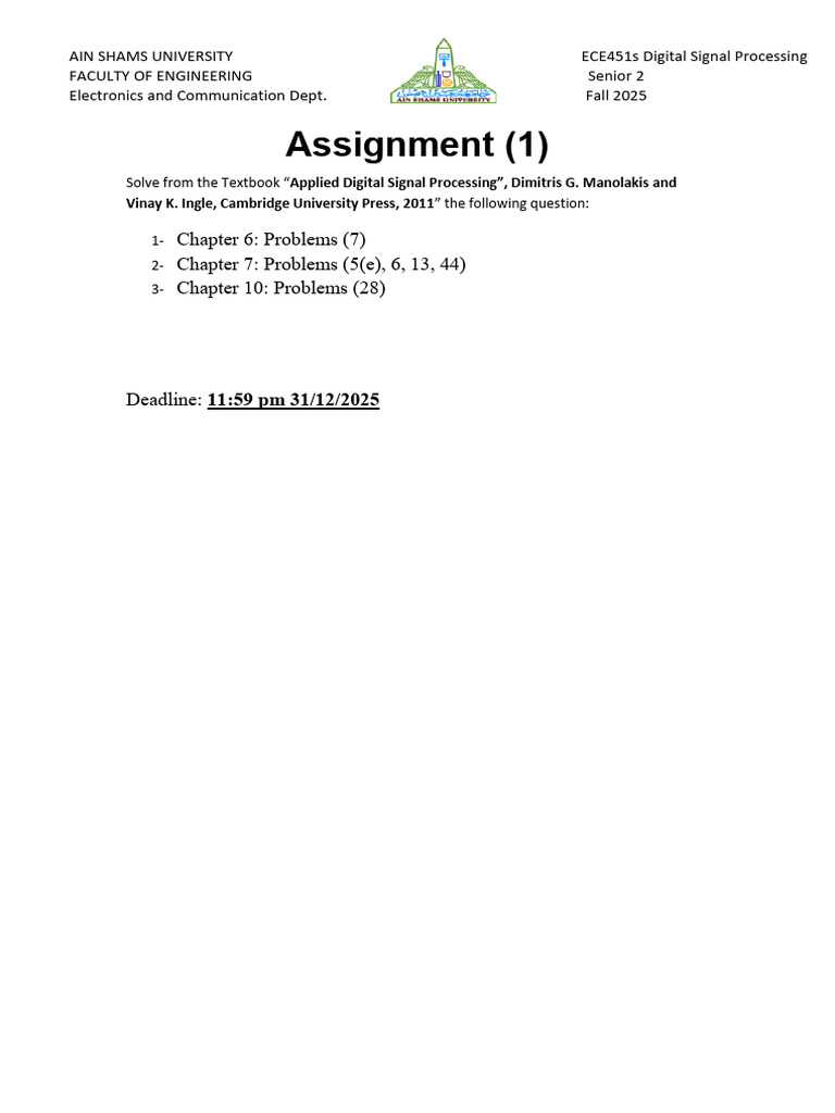 Assignment | PDF