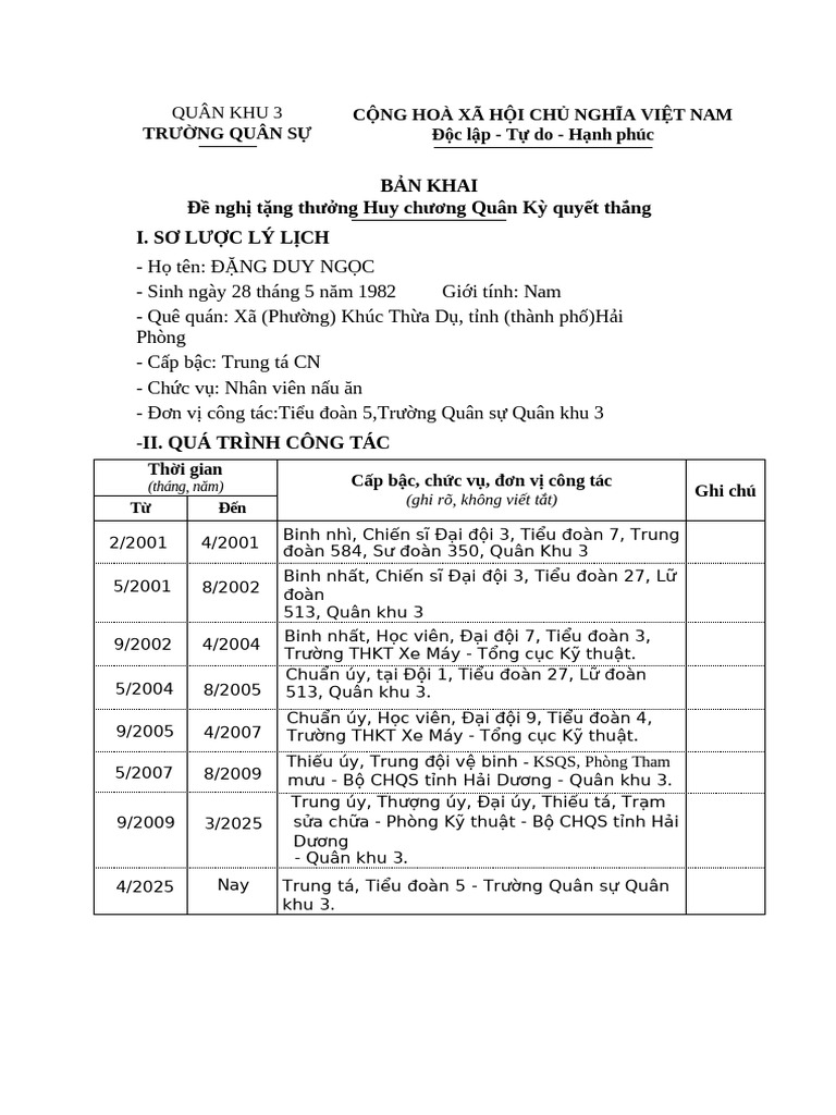 Phu Luc I-Ban Khai | PDF
