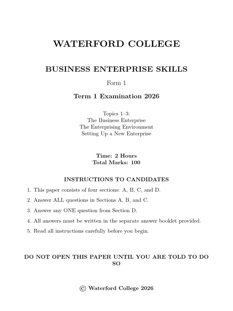 Form 1 BES | PDF | Partnership | Business