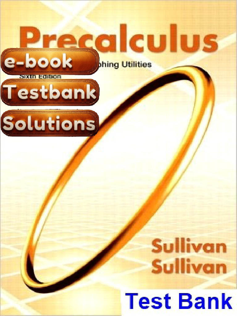 Test Bank of Precalculus Enhanced With Graphing Utilities 6th Edition ...