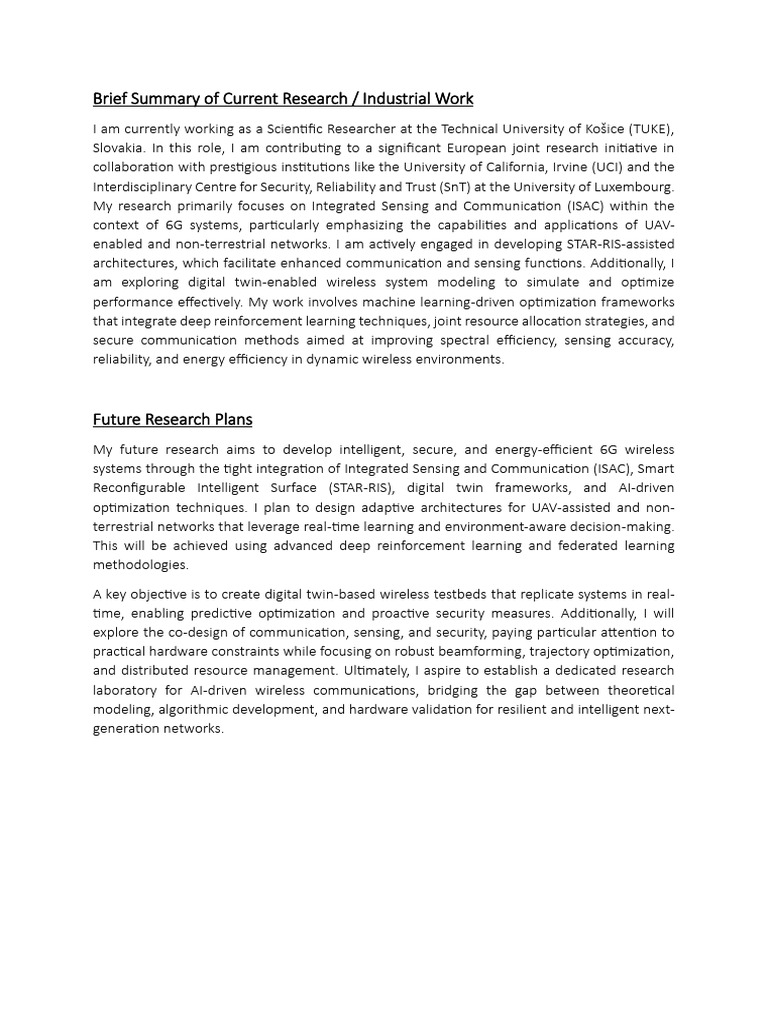 Brief Research Work - Future Work - 21!02!2026 | PDF