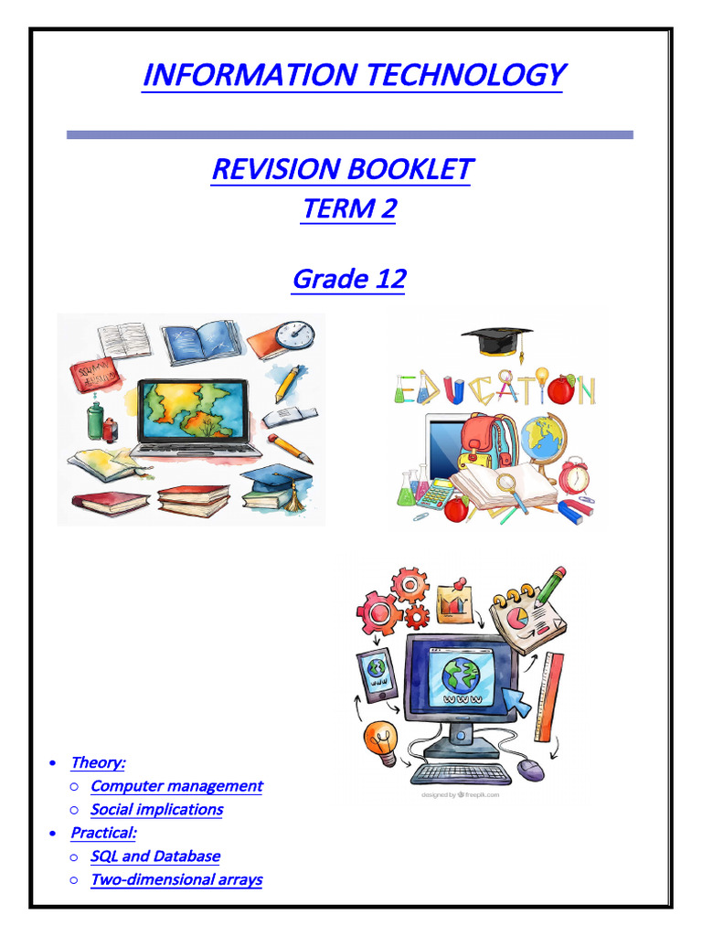 GR 12 Revision - Practical - Term 2 | PDF | Security Hacker | Computer ...