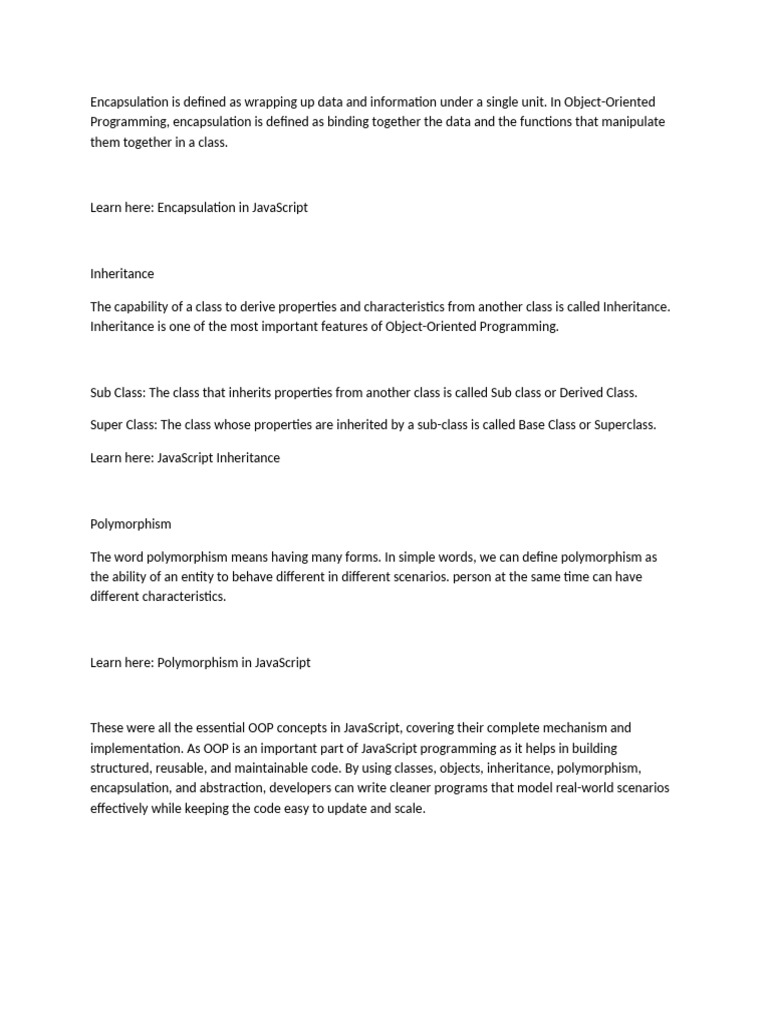 Encapsulation I-WPS Office | PDF