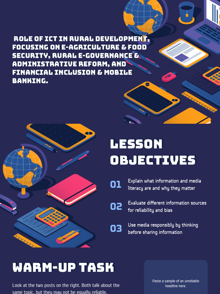 Role of ICT in Rural Development, Focusing On E-Agriculture & Food ...