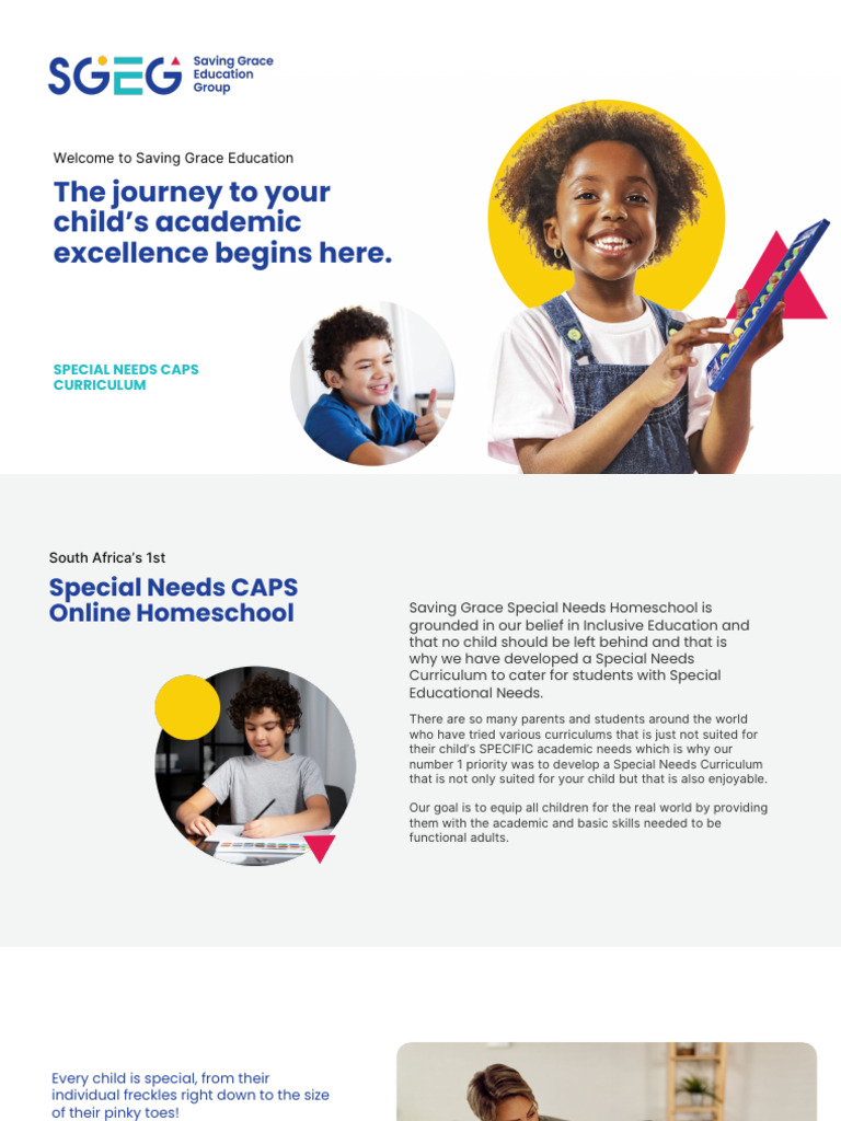Precio2 Special Needs CAPS Brochure 2025 | PDF | Homeschooling | Dyslexia
