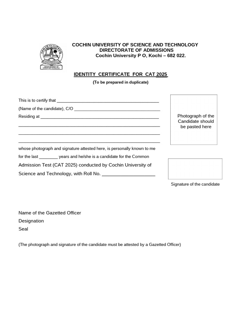 ID Proof - Form | PDF