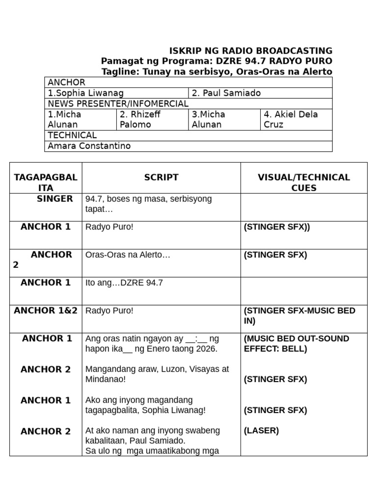 RB Script New Layout | PDF