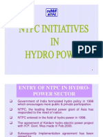 NTPC Initiatives in Hydropower