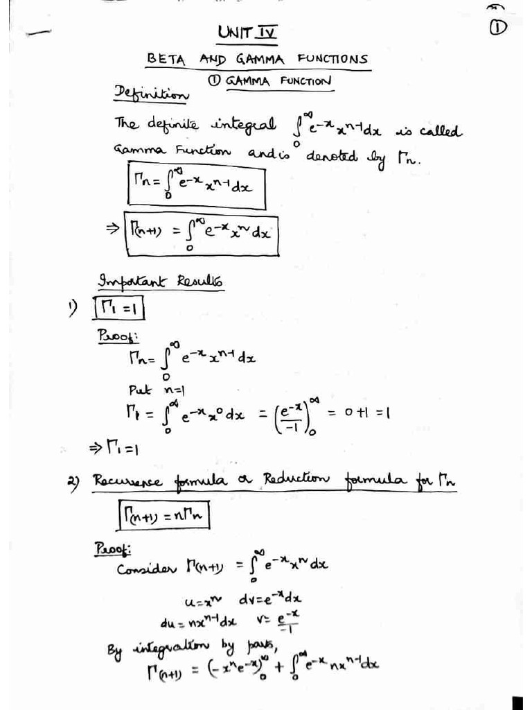4.beta and Gamma Functions | PDF