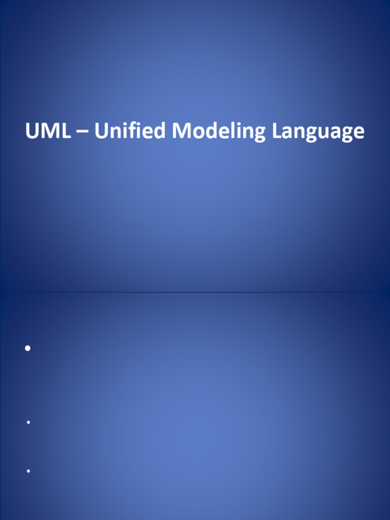 UML Unified Modeling Language | PDF
