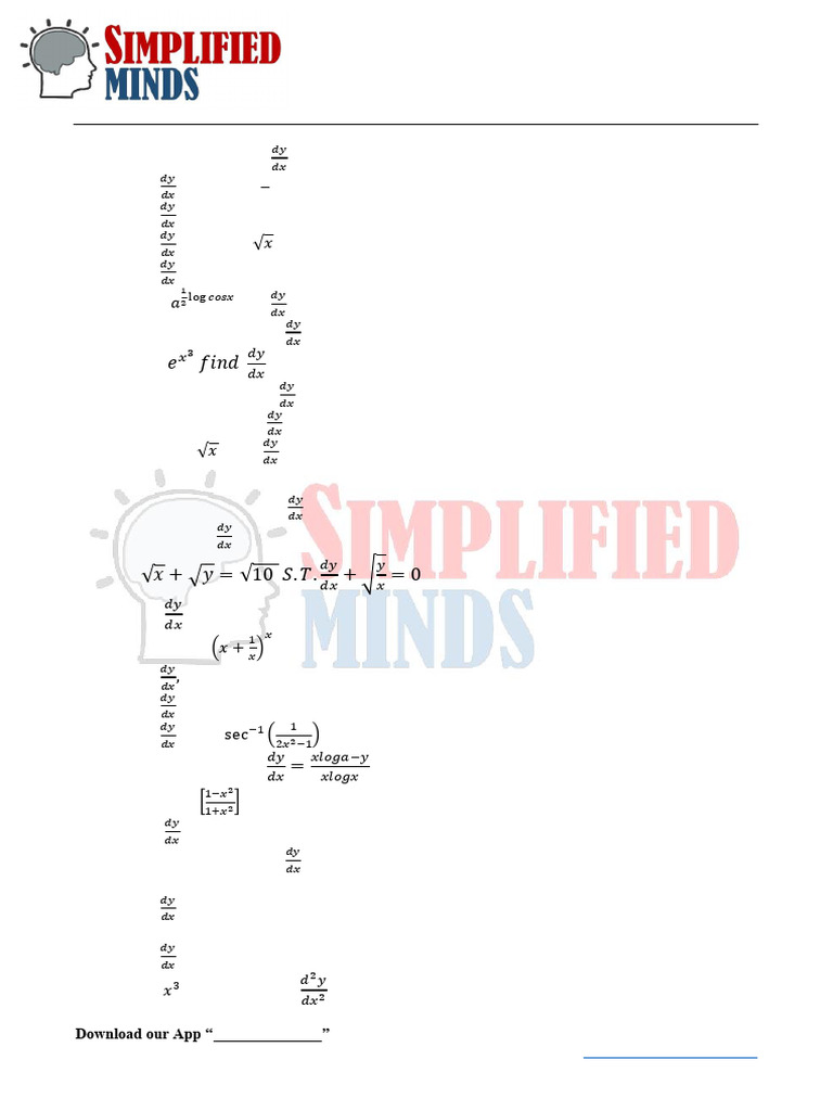 5 Continuity and Differentiability 2ndPUC PYQs 46fd4110 023f 4306 | PDF ...
