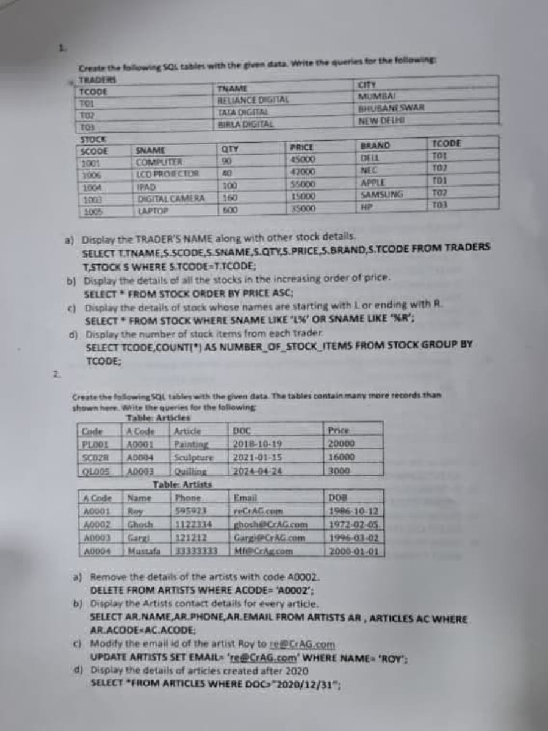 CSC Practicals | PDF