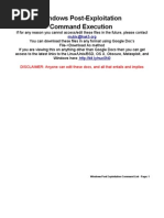 Windows Post-Exploitation Command List